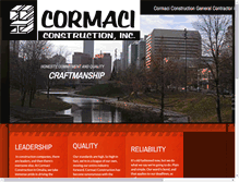 Tablet Screenshot of cormaciconstruction.com